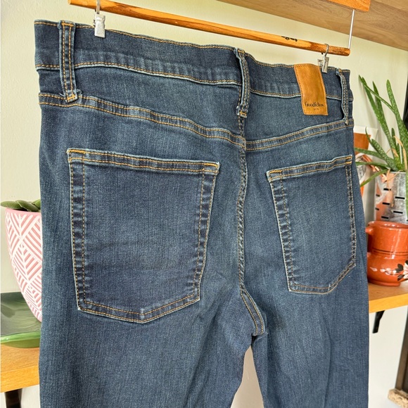 Goodfellow Dark Rinse Denim Slim Fit Straight Leg Total Flex Jeans Sz 32 x 32 - Picture 9 of 11